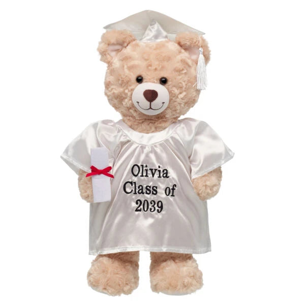 Personalized Embroidered White Graduation Set | Build A Bear - US 9974