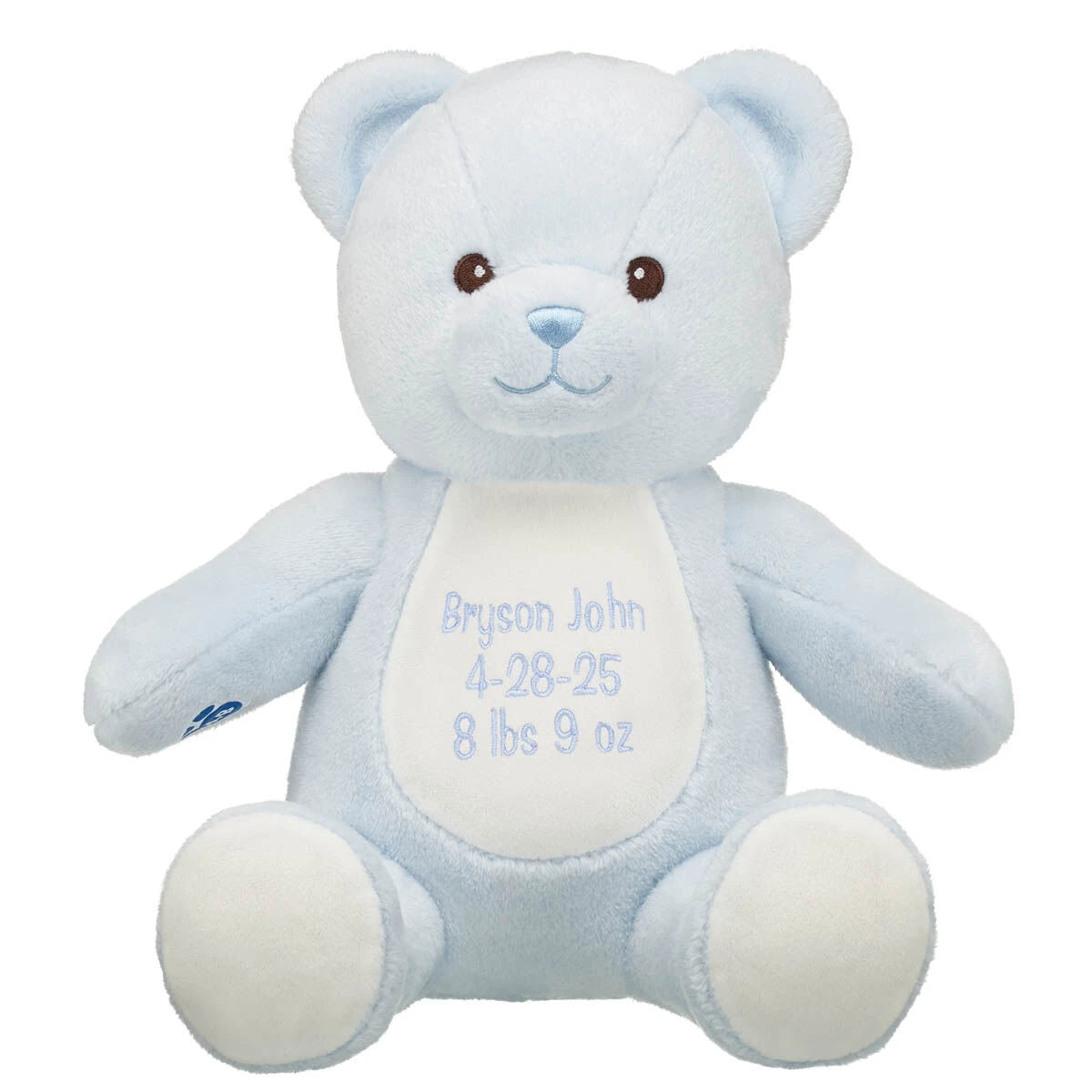 Embroidered Baby Blue Teddy Bear | Build-A-Bear® - US 8388