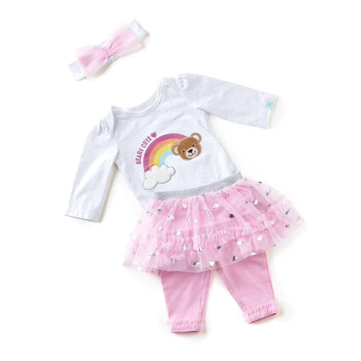 Pink Baby Tutu Outfit - Size 6 Months | Build-A-Bear® - US 8107