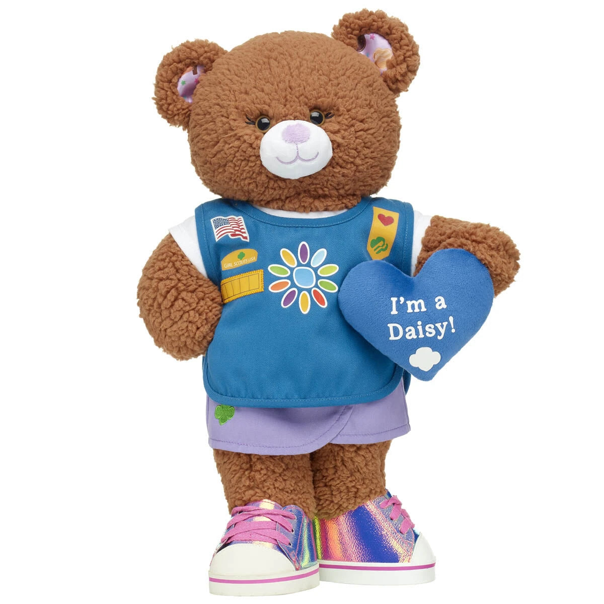 Girl Scout "I'm a Daisy" Heart Wristie for Stuffed Animals | Build-A-Bear® - US 8810