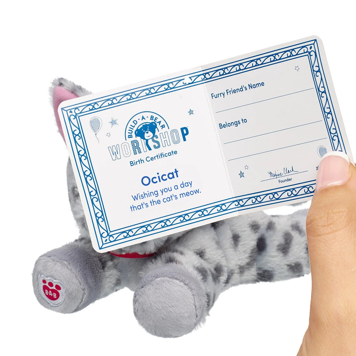 Build-A-Bear Mini Beans Promise Pets Ocicat Stuffed | BAB - US 7459