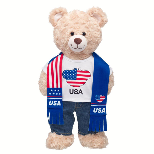 USA Scarf & T-Shirt Set | Build-A-Bear - US 8462