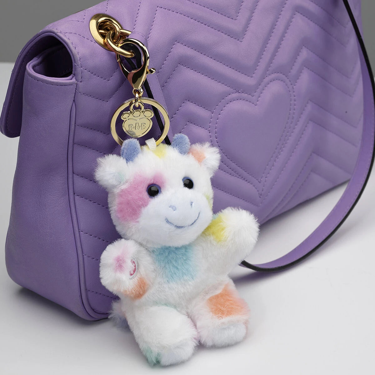 Colorful Splatter Cow Plush Bag Charm | Build-A-Bear - US 4743