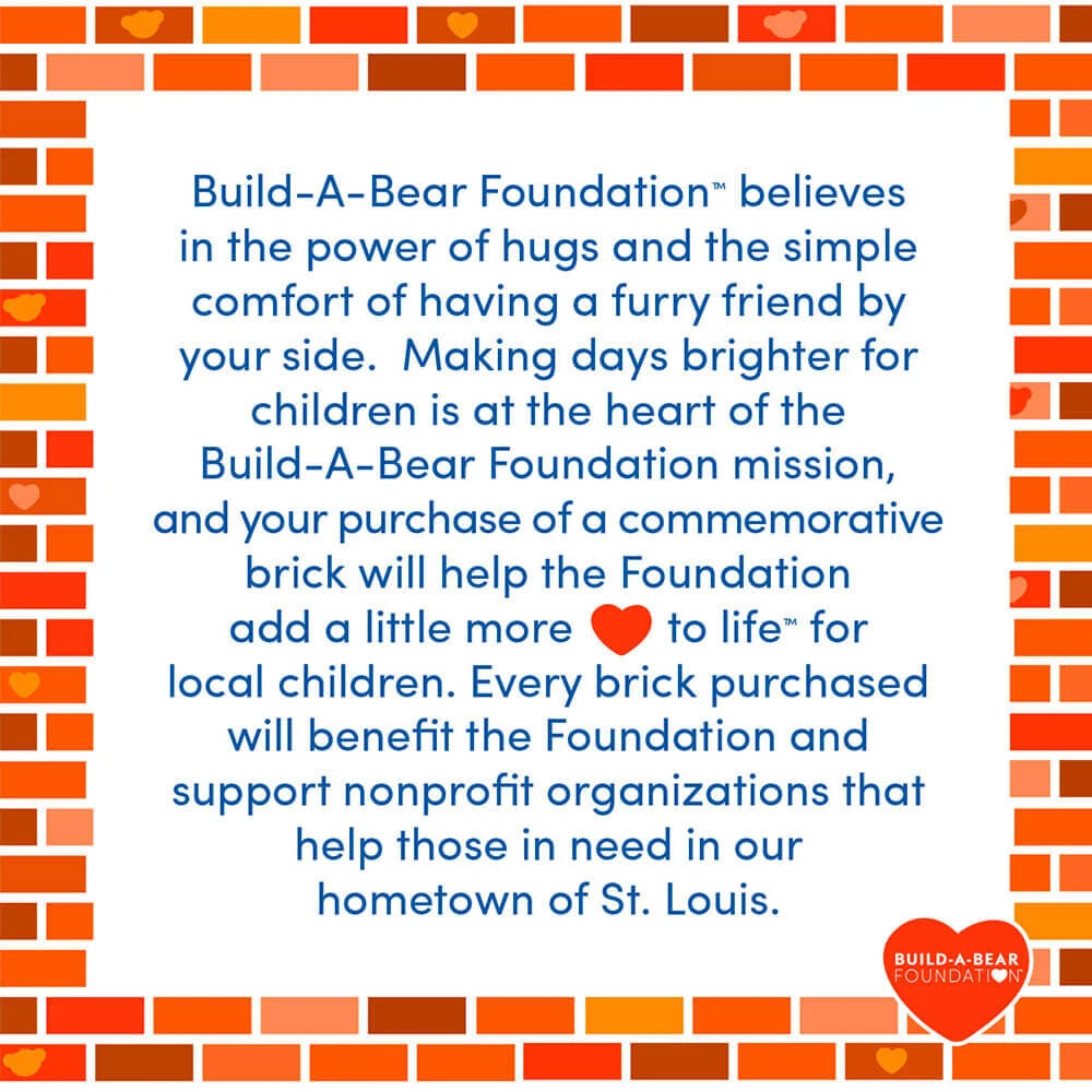 Build-A-Bear Foundation Deluxe Commemorative Brick - US 3513