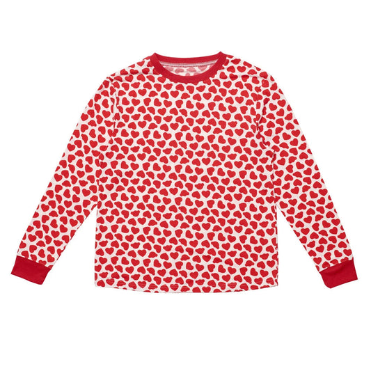 Build-A-Bear Pajama Shop™ Red Hearts PJ Top - Adult - US 7343