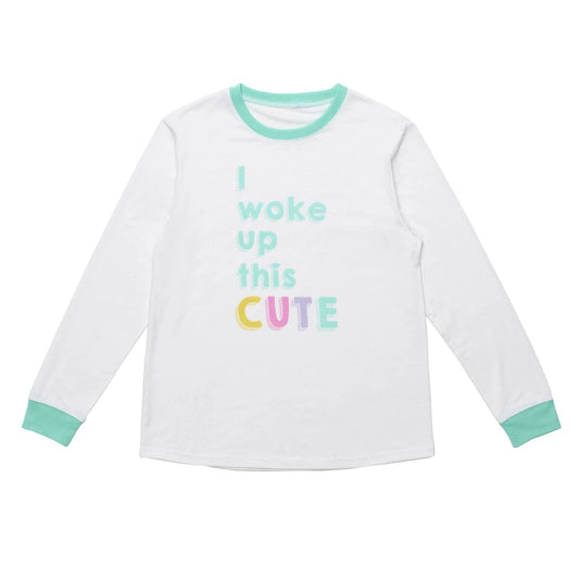 Build-A-Bear Pajama Shop™ "I Woke Up This Cute" PJ Top - Adult - US 2287