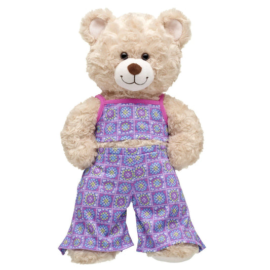 Plush Purple Crochet Jumpsuit Set for Stuffed Animals | Build-A-Bear® - US 6856