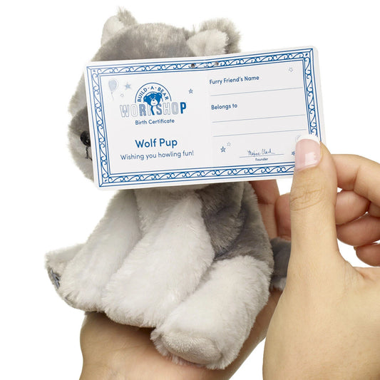 Build-A-Bear Mini Beans Wolf Pup Stuffed Animal | Build-A-Bear® - US 2256