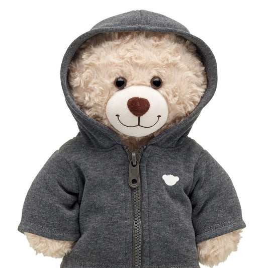 Charcoal Grey Zip Hoodie for Stuffed Animals | Build-A-Bear® - US 2957