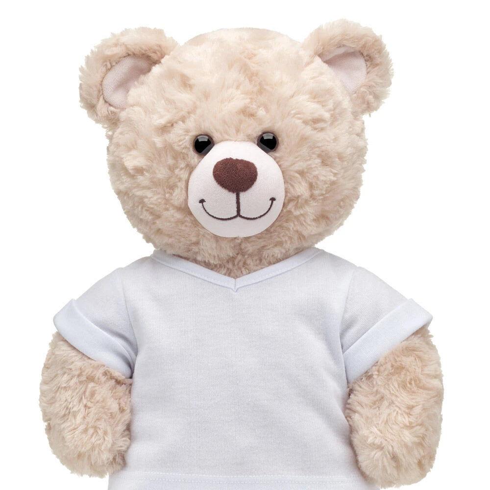 Online Exclusive White V-Neck T-Shirt | Build-A-Bear - US 1758