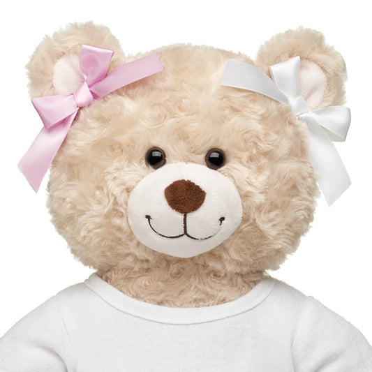 Pink & White Ribbon Bows 4 pc for Plush Toys | Build-A-Bear® - US 7162