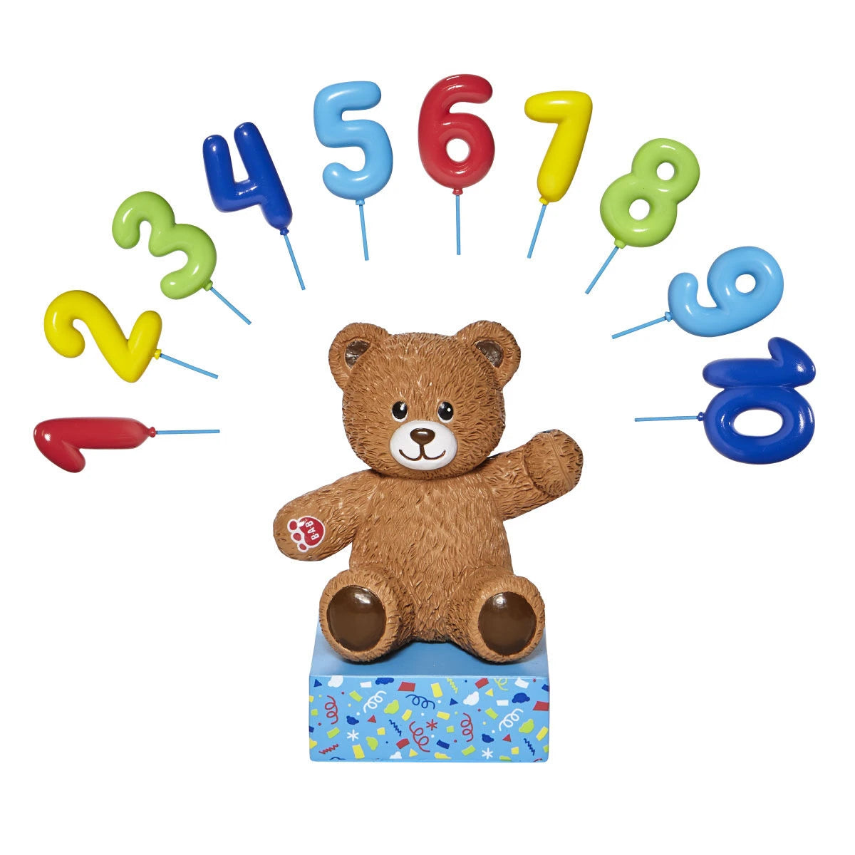 Build-A-Bear® Brown Bear Base with CeleBEARate Balloon Inserts (1-10) - US 7623