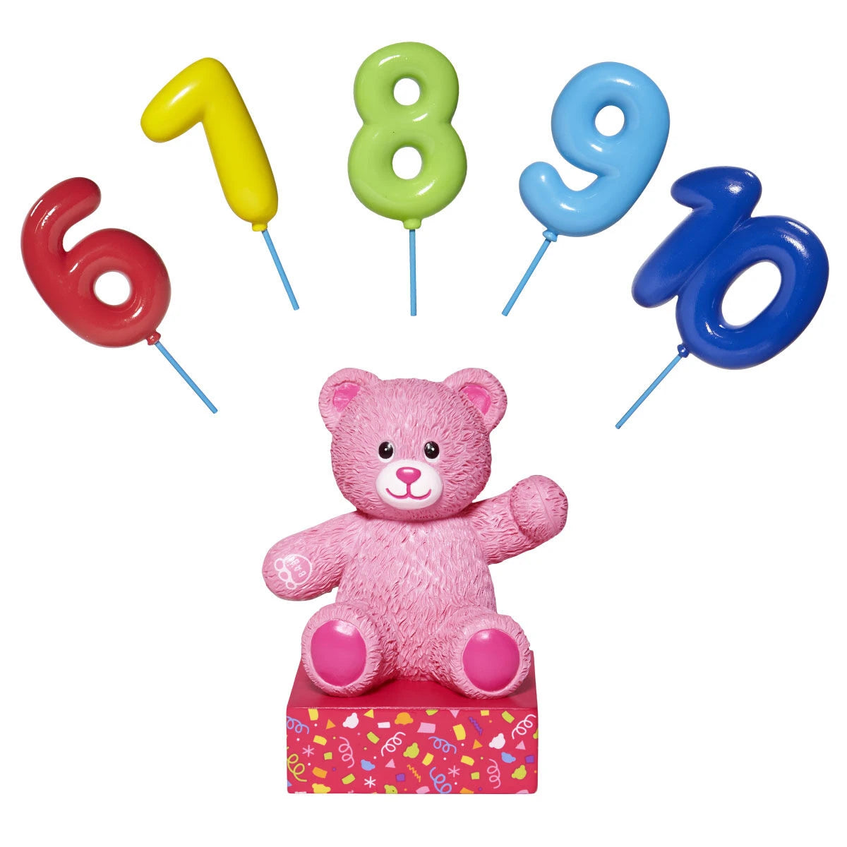 Build-A-Bear® Pink Bear Base with CeleBEARate Balloon Inserts (6-10) - US 1251