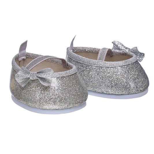 Silver Sparkle Bow Flats for Stuffed Animals | Build-A-Bear® - US 4005