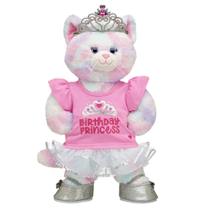 Plush Pastel Swirl Kitty Birthday Gift Set - US 5839