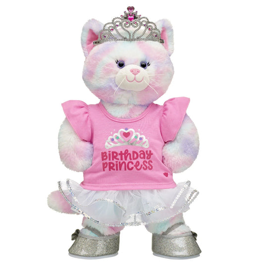 Plush Pastel Swirl Kitty Birthday Gift Set - US 5839