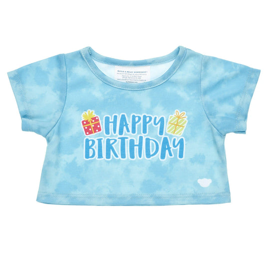 Blue Tie-Dye Birthday T-Shirt for Plush Toys | Build-A-Bear® - US 4693