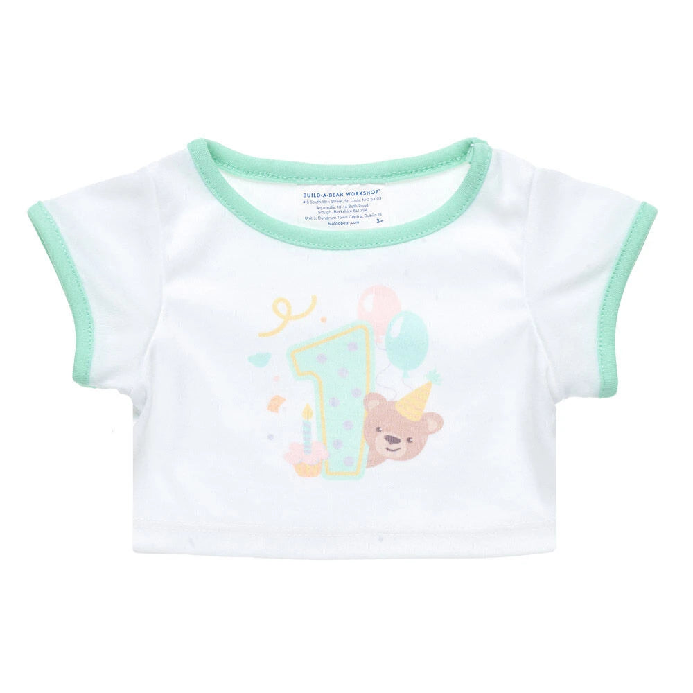 First Birthday T-Shirt for Stuffed Animals | Build-A-Bear® - US 5098