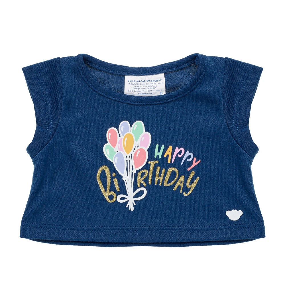 Birthday Balloons T-Shirt for Stuffed Animals | Build-A-Bear® - US 2535