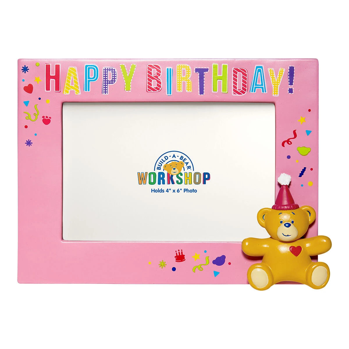 Build-A-Bear® Happy BEARthday! Pink Photo Frame - US 7138