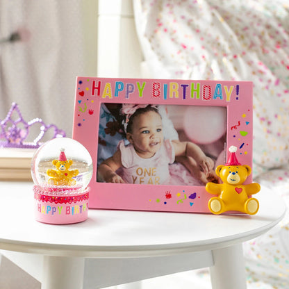 Build-A-Bear® Happy BEARthday! Pink Photo Frame - US 7138