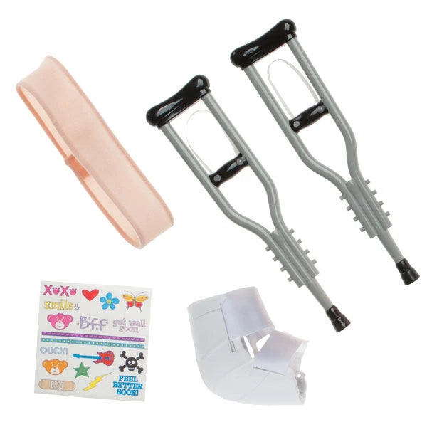 Silver Crutches Set 5 pc. for Stuffed Animals | Build-A-Bear® - US 8372