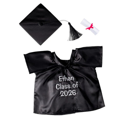 Personalized Embroidered Black Graduation Set | Build A Bear - US 8004