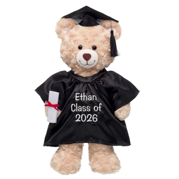 Personalized Embroidered Black Graduation Set | Build A Bear - US 6482