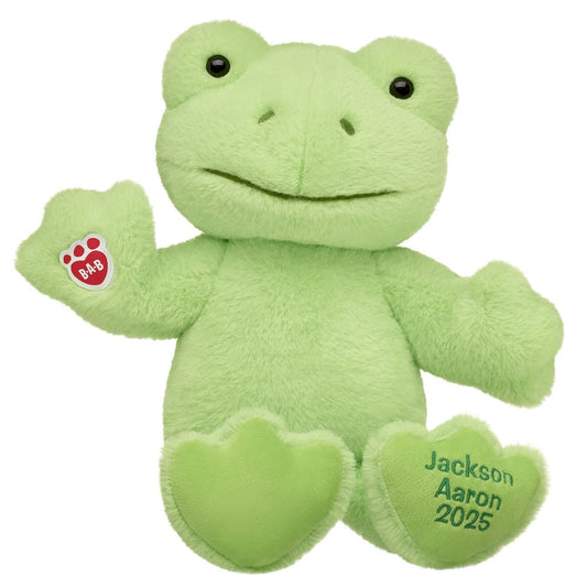 Personalized Embroidered Green Frog Plush Toy | Build-A-Bear® - US 8807