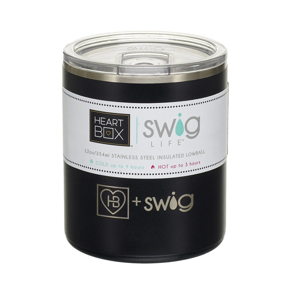 12 oz. HeartBox x Swig Life Stainless Steel Insulated Lowball | Build-A-Bear® - US 6733