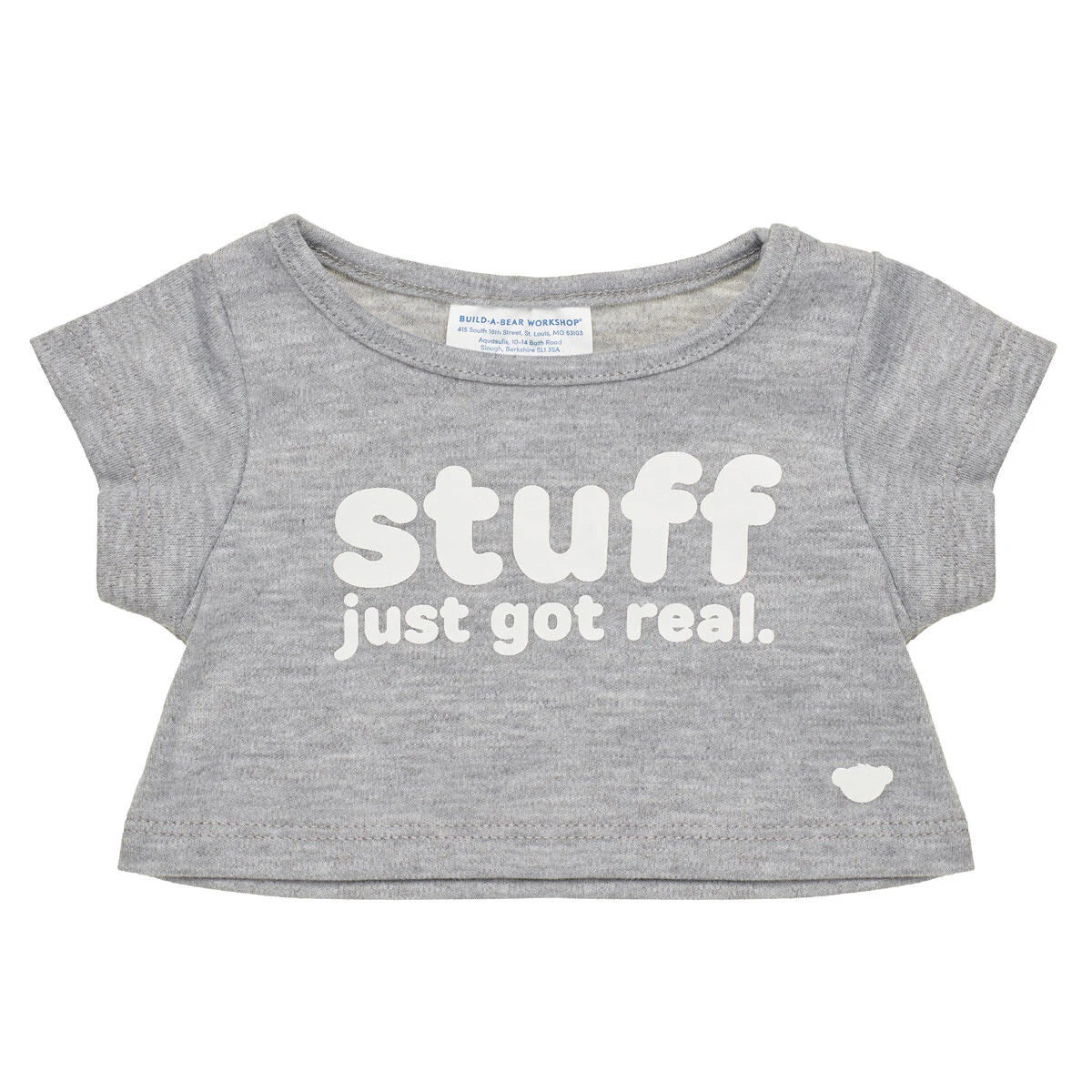 "Stuff Just Got Real" T-Shirt for Plush Toys | Build-A-Bear® - US 8519