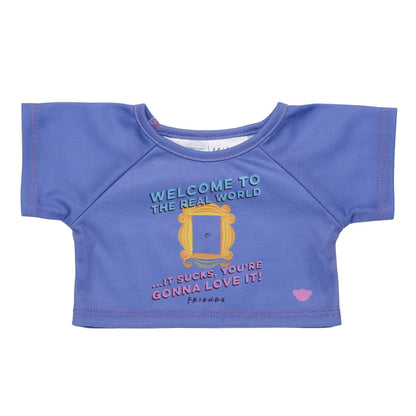 FRIENDS TV Show "Welcome to the Real World" T-Shirt for Stuffed Animals | Build-A-Bear® - US 9360