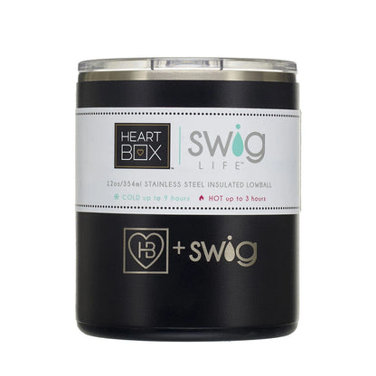 12 oz. HeartBox x Swig Life Stainless Steel Insulated Lowball | Build-A-Bear® - US 6733