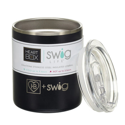 12 oz. HeartBox x Swig Life Stainless Steel Insulated Lowball | Build-A-Bear® - US 6733
