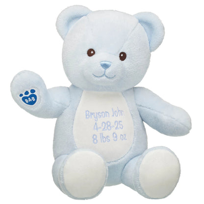 Embroidered Baby Blue Teddy Bear | Build-A-Bear® - US 8388