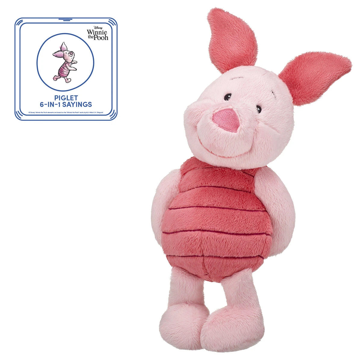 Winnie the Pooh Piglet Stuffed Animal &amp; Sound | Build-A-Bear® - US 8005