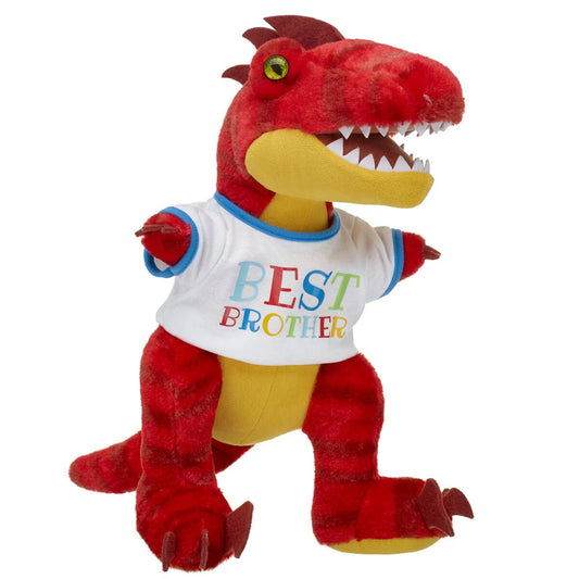 Red Raptor Stuffed Animal "Best Brother" Gift Set | Build-A-Bear® - US 8578