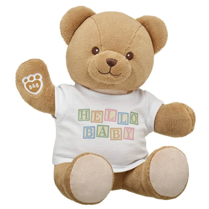 Baby Brown Teddy Bear "Hello Baby" Gift Set | Build-A-Bear® - US 2345