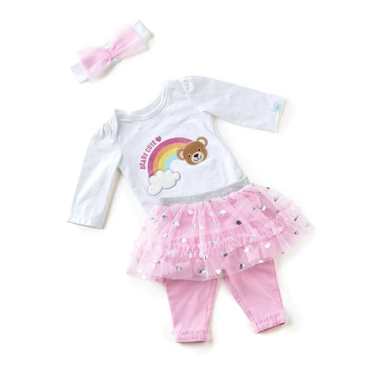 Pink Baby Tutu Outfit - Size 6 Months | Build-A-Bear® - US 8107