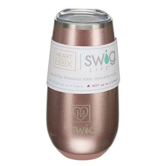 6 oz. HeartBox x Swig Life Stemless Flute | Build-A-Bear® - US 4170