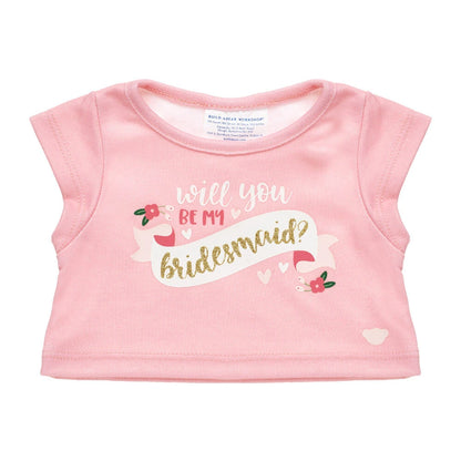 "Will You Be My Bridesmaid?" T-Shirt for Stuffed Animals | Build-A-Bear® - US 2330