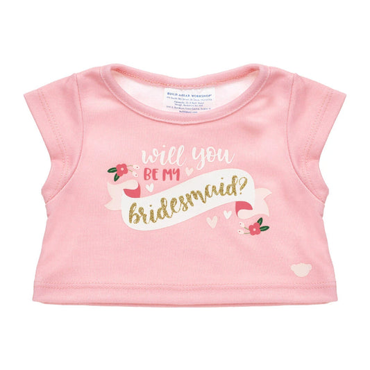 "Will You Be My Bridesmaid?" T-Shirt for Stuffed Animals | Build-A-Bear® - US 4341