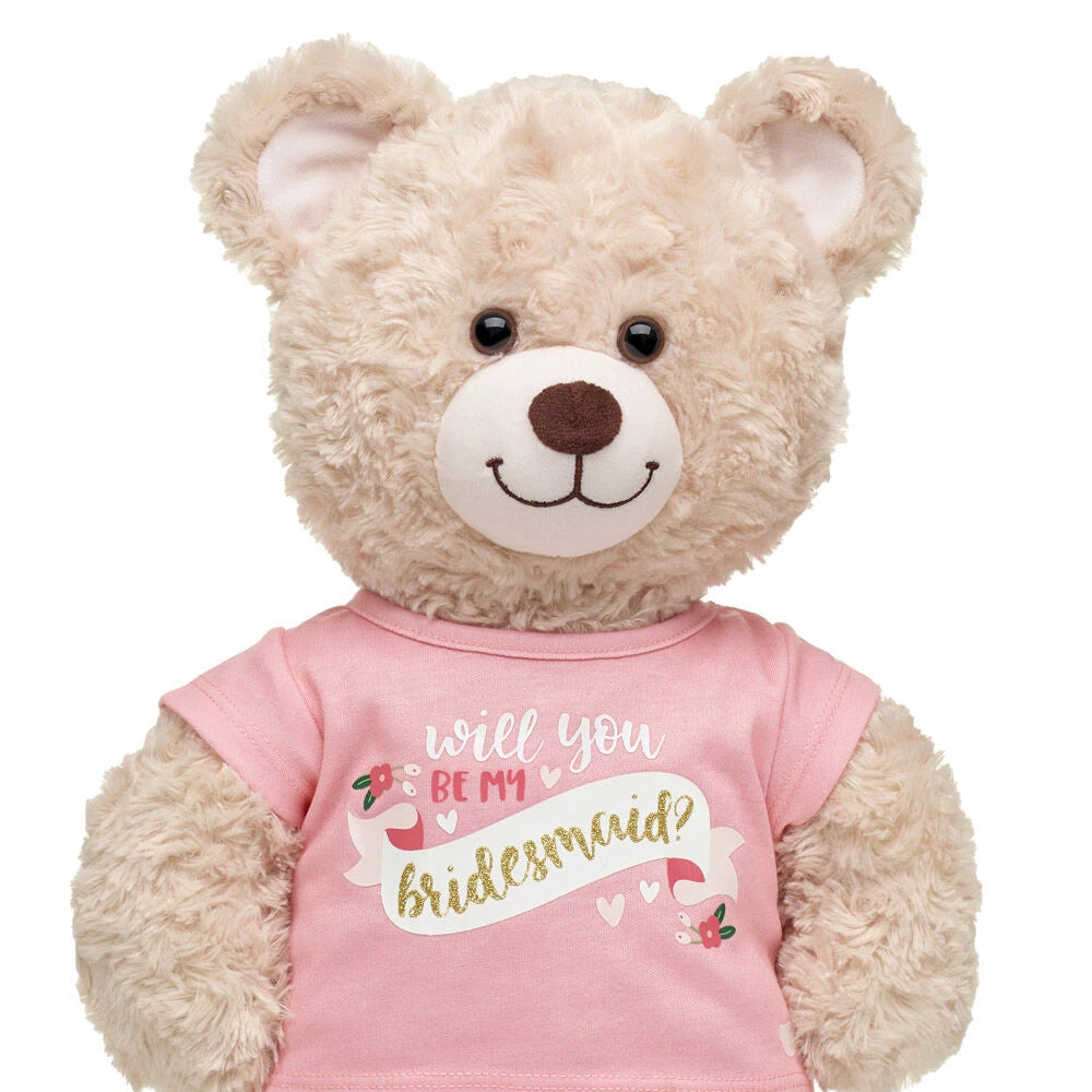 "Will You Be My Bridesmaid?" T-Shirt for Stuffed Animals | Build-A-Bear® - US 4341
