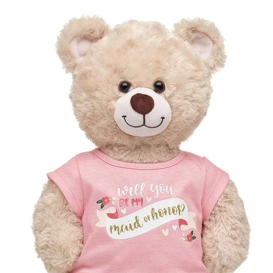 "Will You Be My Maid of Honor?" T-Shirt for Stuffed Animals | Build-A-Bear® - US 6292