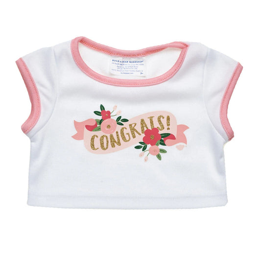 Floral Congrats T-Shirt for Stuffed Animals | Build-A-Bear® - US 6602