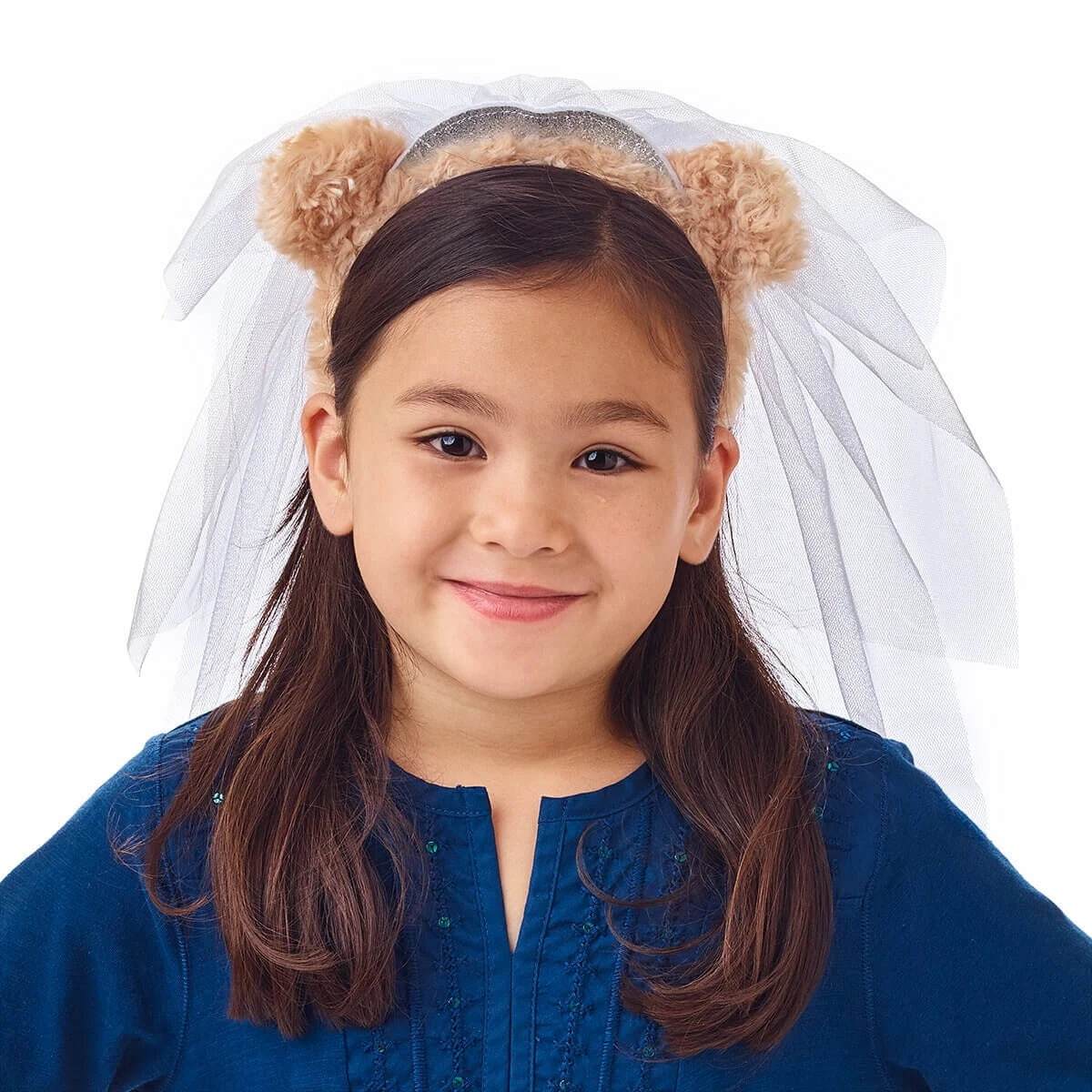 Bear Ears Headband and Veil for Kids - US 1715