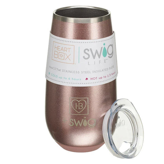 6 oz. HeartBox x Swig Life Stemless Flute | Build-A-Bear® - US 8909