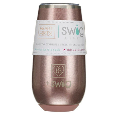6 oz. HeartBox x Swig Life Stemless Flute | Build-A-Bear® - US 8909