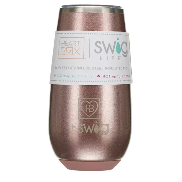6 oz. HeartBox x Swig Life Stemless Flute | Build-A-Bear® - US 4170