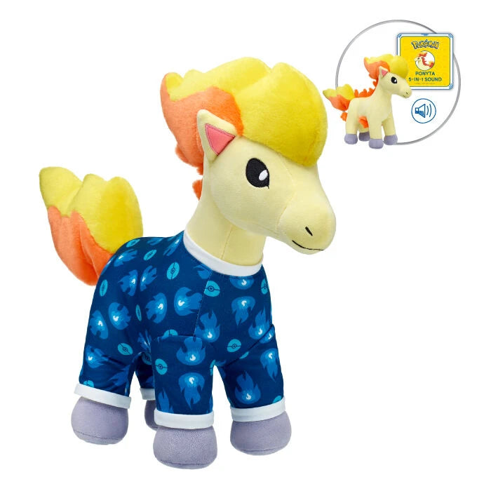 Pokémon Ponyta Plush w/ 5-in-1 Sound | Build-A-Bear - US 3482